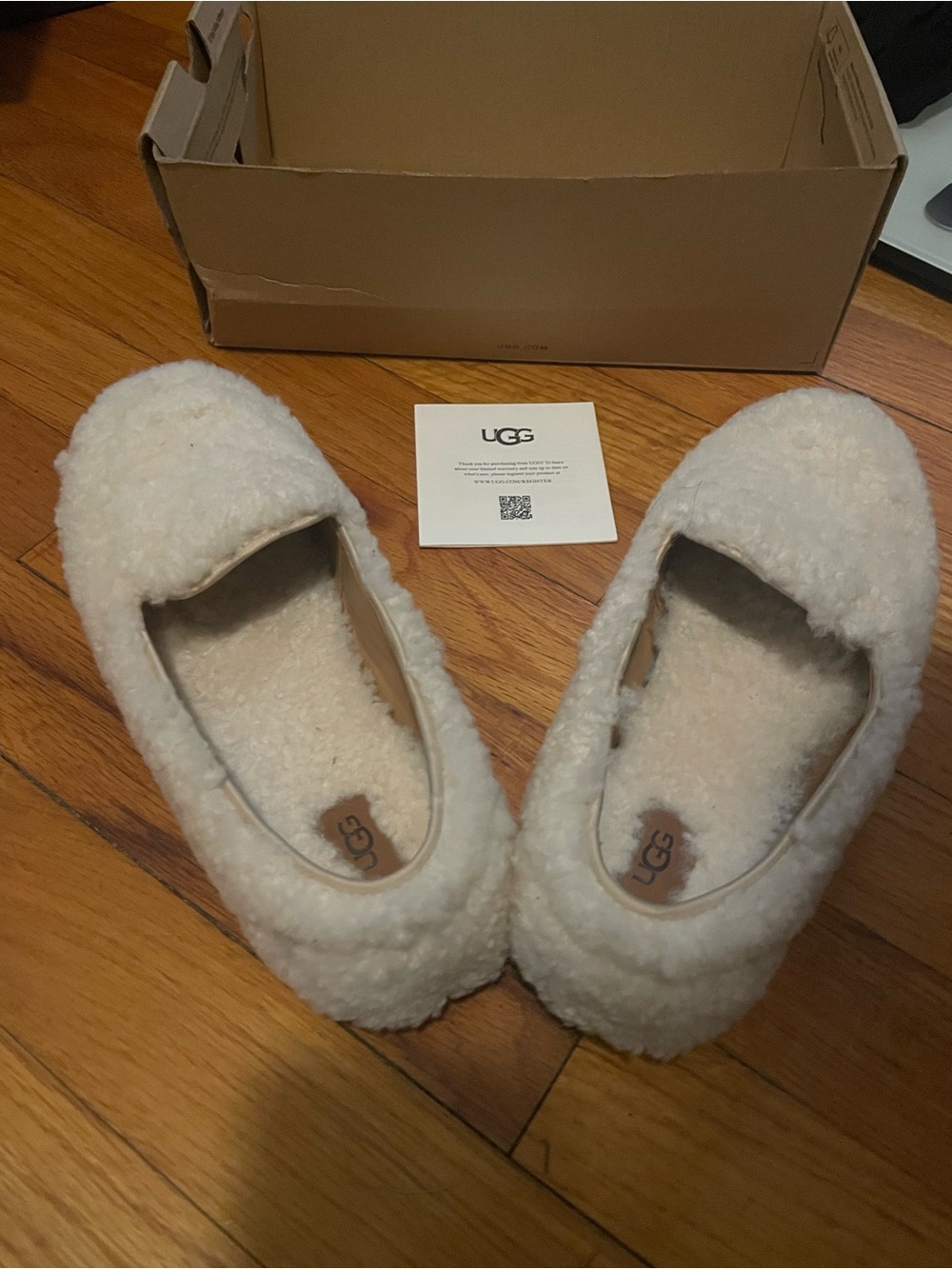 UGG Plush Shearling Slip-On loafers